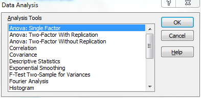 how to do a statistical analysis in excel