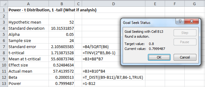 One Sample T Test Real Statistics Using Excel