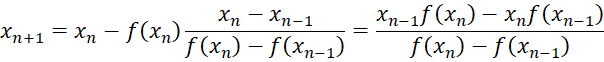 Secant method