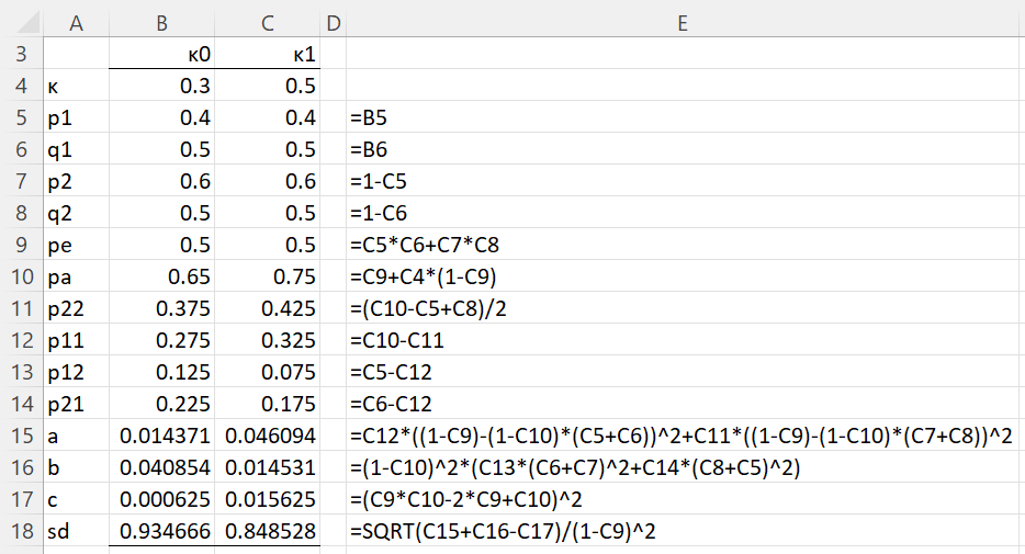 Cohen's Size Real Statistics Using Excel